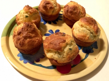 Muffin parmigiano e basilico